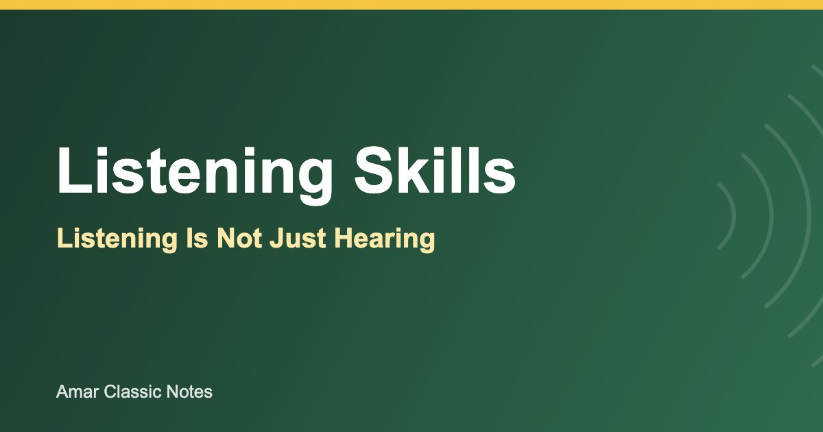 Read more about the article What is Listening Skills? Listening Is Not Just Hearing