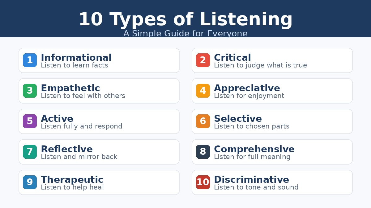 Read more about the article Types of Listening: A Simple Guide for Everyone
