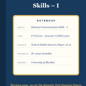Business Communication Skills – I (F.Y.B.Com. Sem I, NEP 2020) – University of Mumbai